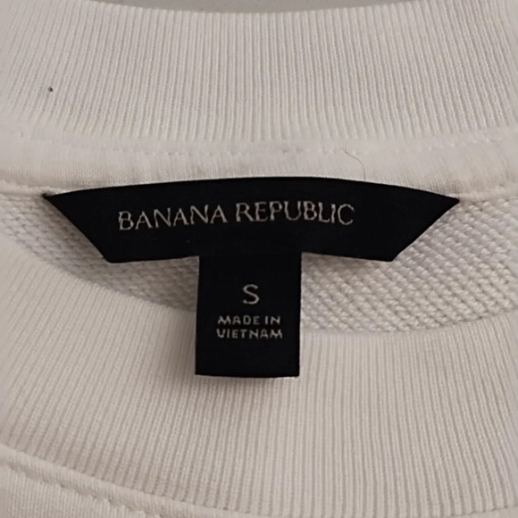 Banana Republic Soft Cotton, Baby French Terry Sweatshirt with Eyelet Trim - Picture 3 of 8